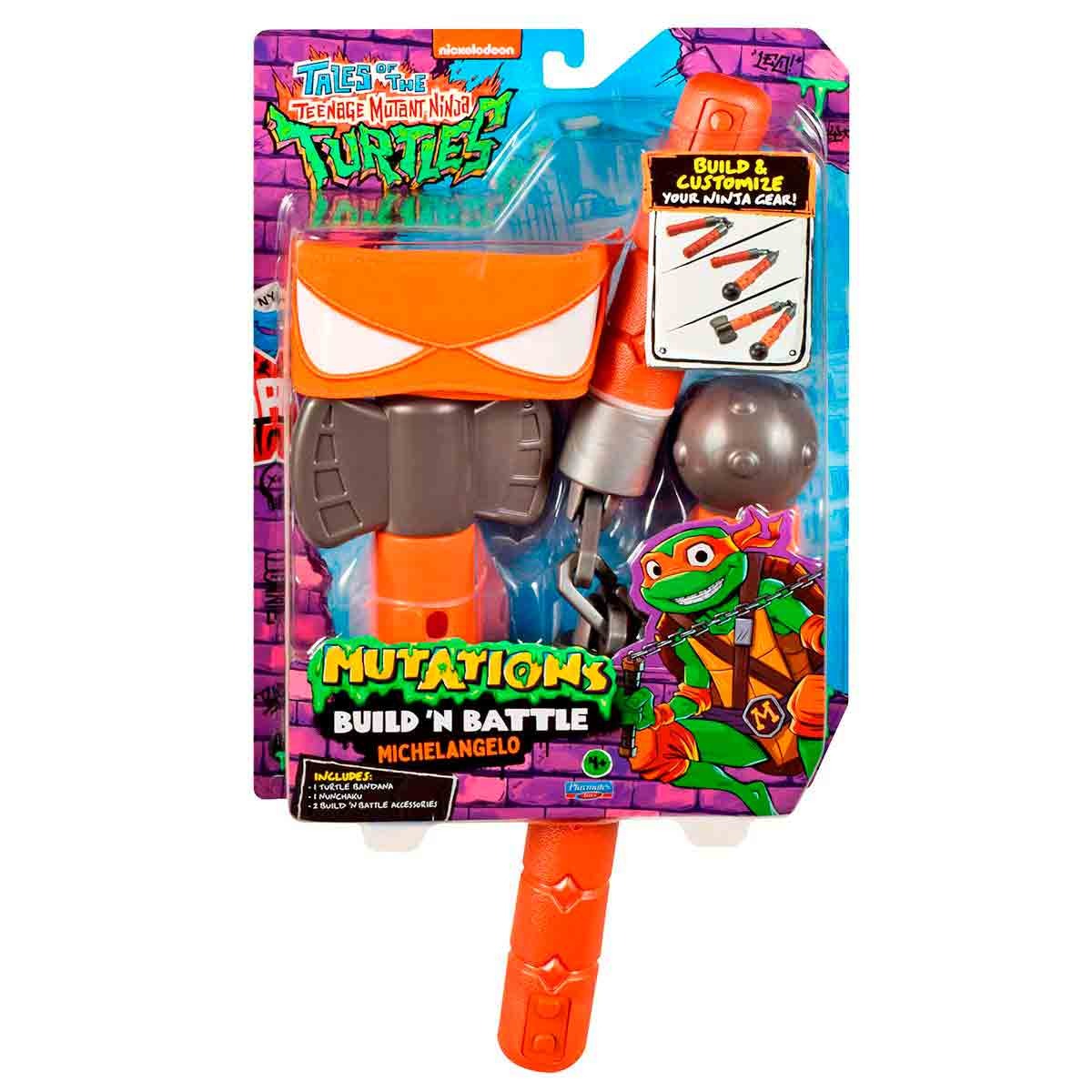 Bandana e Nunchaku Michelangelo - Tartarugas Ninja Mutations | As