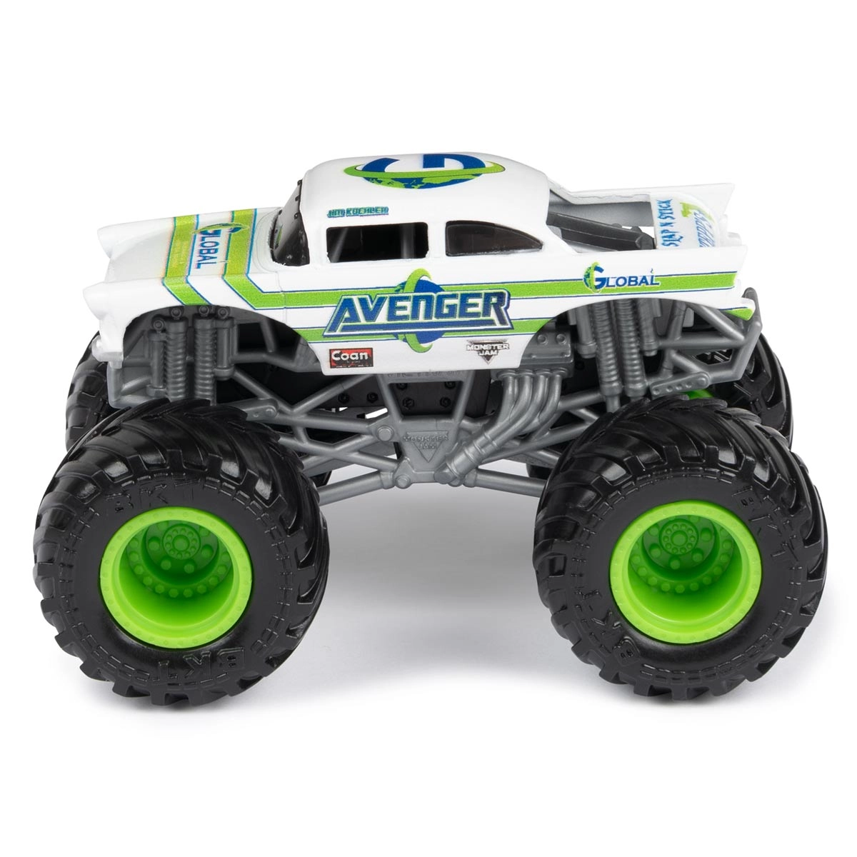 2 Carrinhos Grave Digger Vs Avenger 1:64 - Monster Jam | Monster