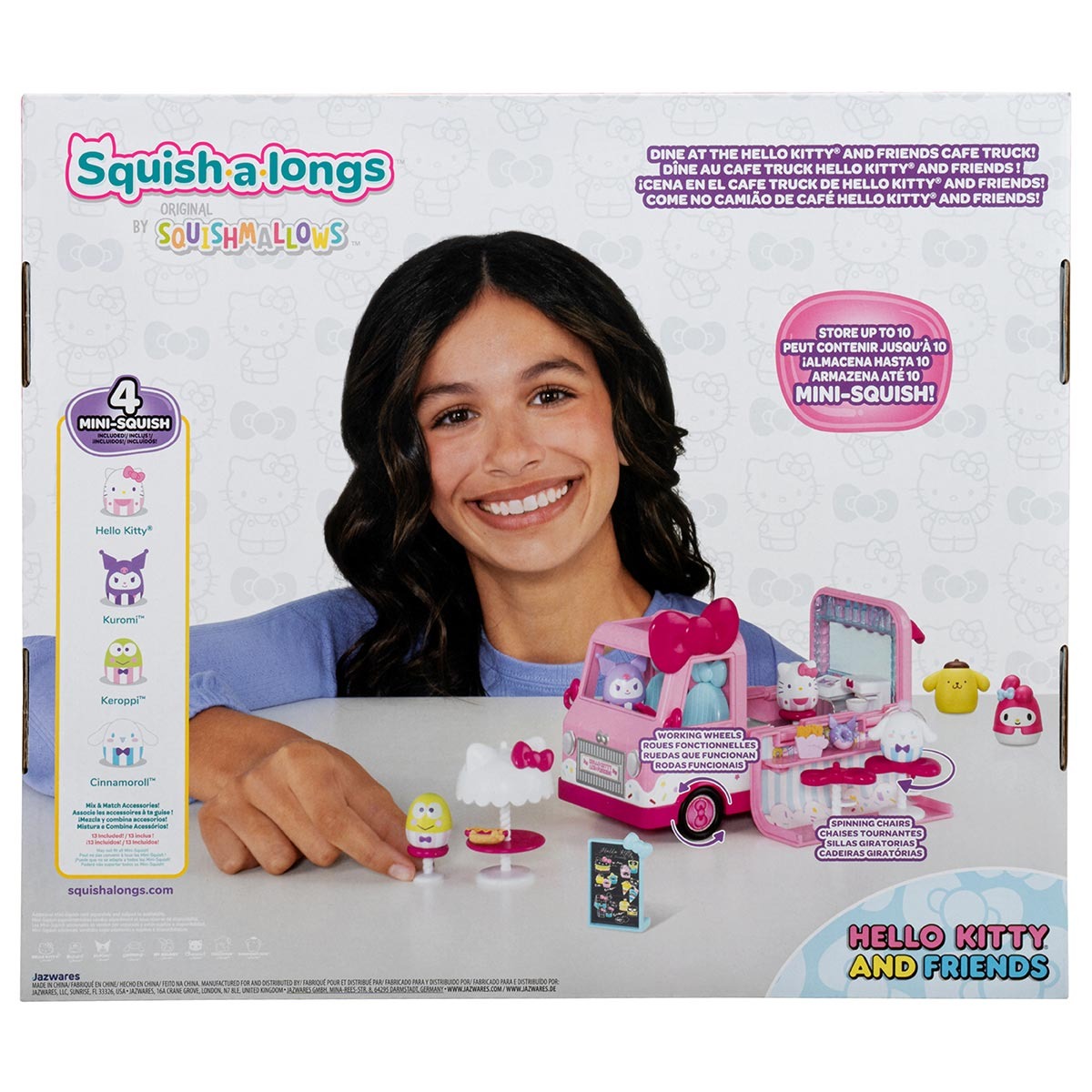 Playset Hello Kitty Caminhão de Café - Squish a Longs | Sunny