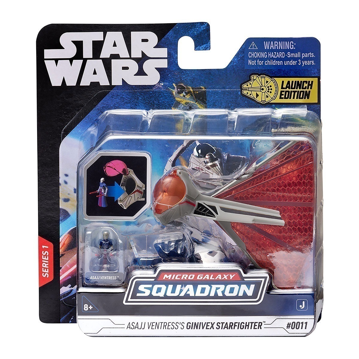 Star Wars - Caça Estelar Ginivex De 10Cm Com Boneco | Star Wars