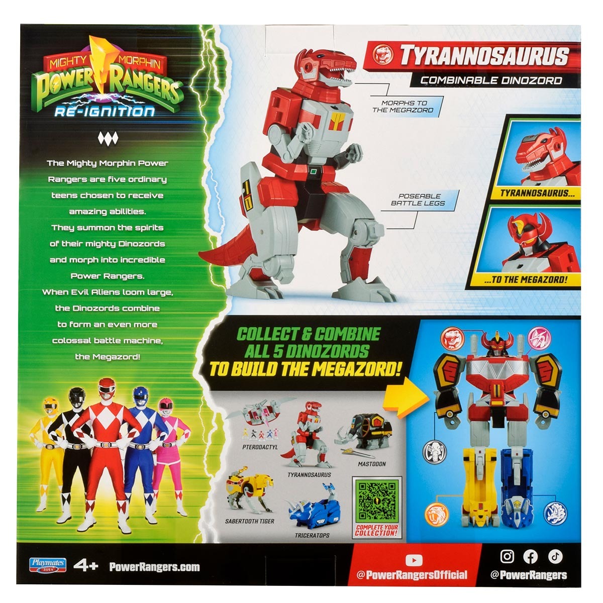 Dinozord Tiranossauro Combinável - Power Ranges Re-Ignition