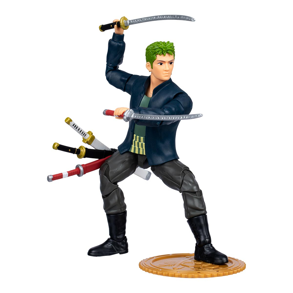 Boneco do Zoro de 15cm com Acessórios - One Piece Live Action