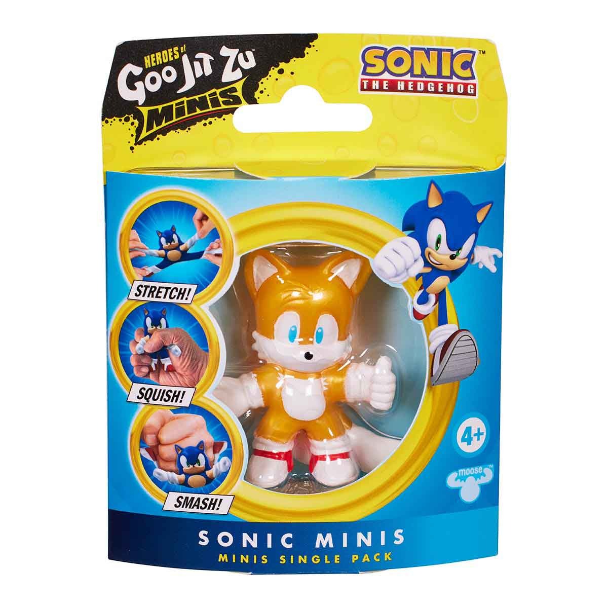 Mini Boneco Elástico Do Tails (Novo) - Goo Jit Zu Sonic | Goo Jit