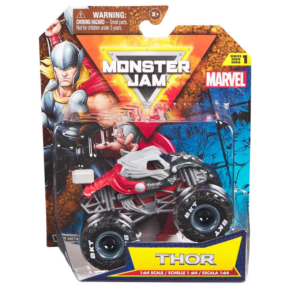 Carrinho Do Thor Escala 1:64 Marvel - Monster Jam | Sunny Brinquedos