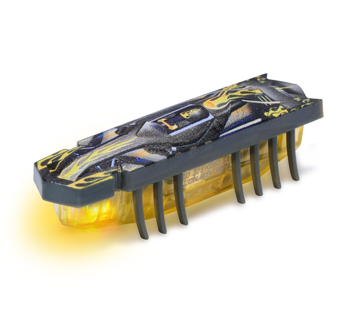 Brinquedo Robo Sensorial Nano Flash Preto E Amarelo Hexbots | Hex