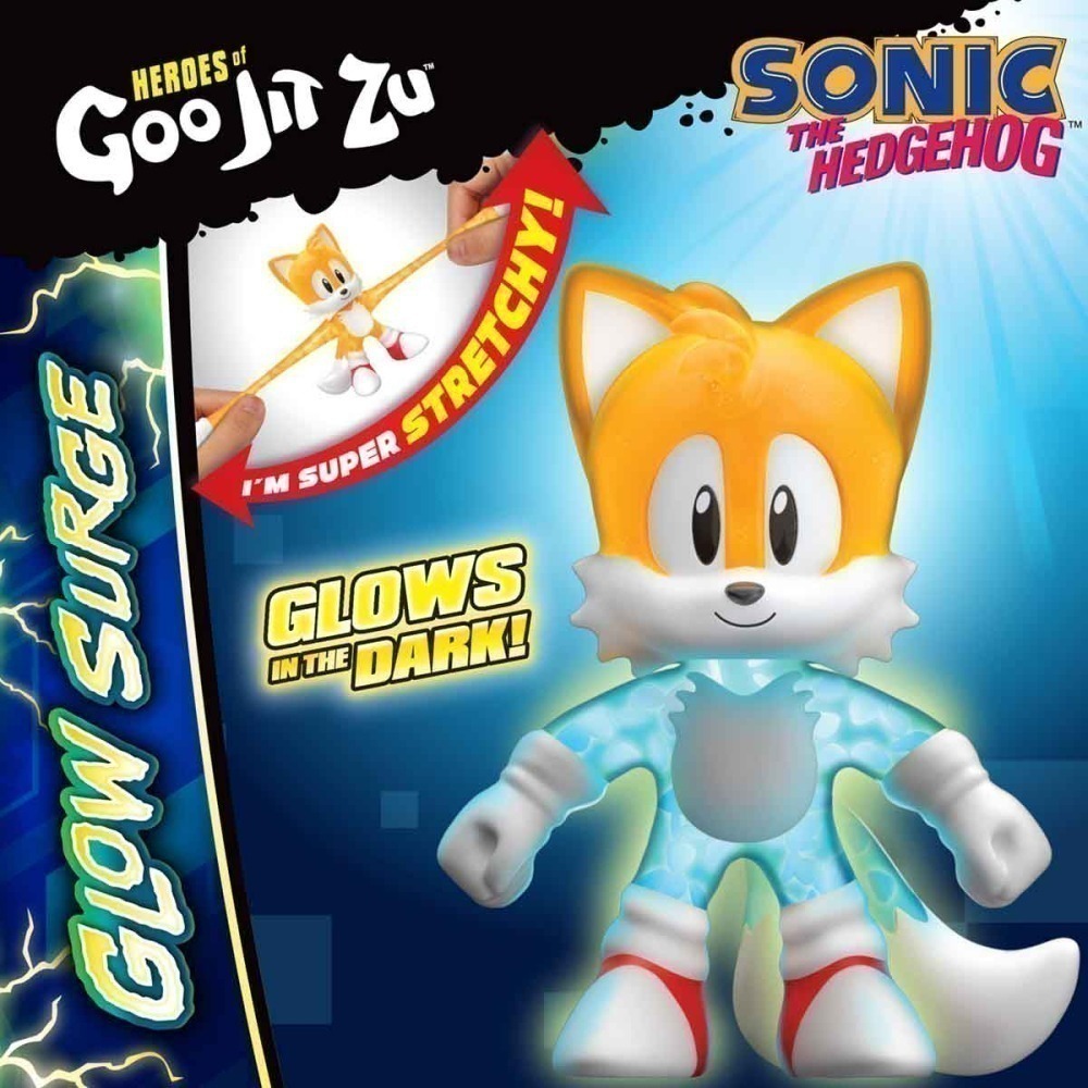 Boneco Elastico Tails Que Brilha No Escuro - Goo Jit Zu | Goo Jit