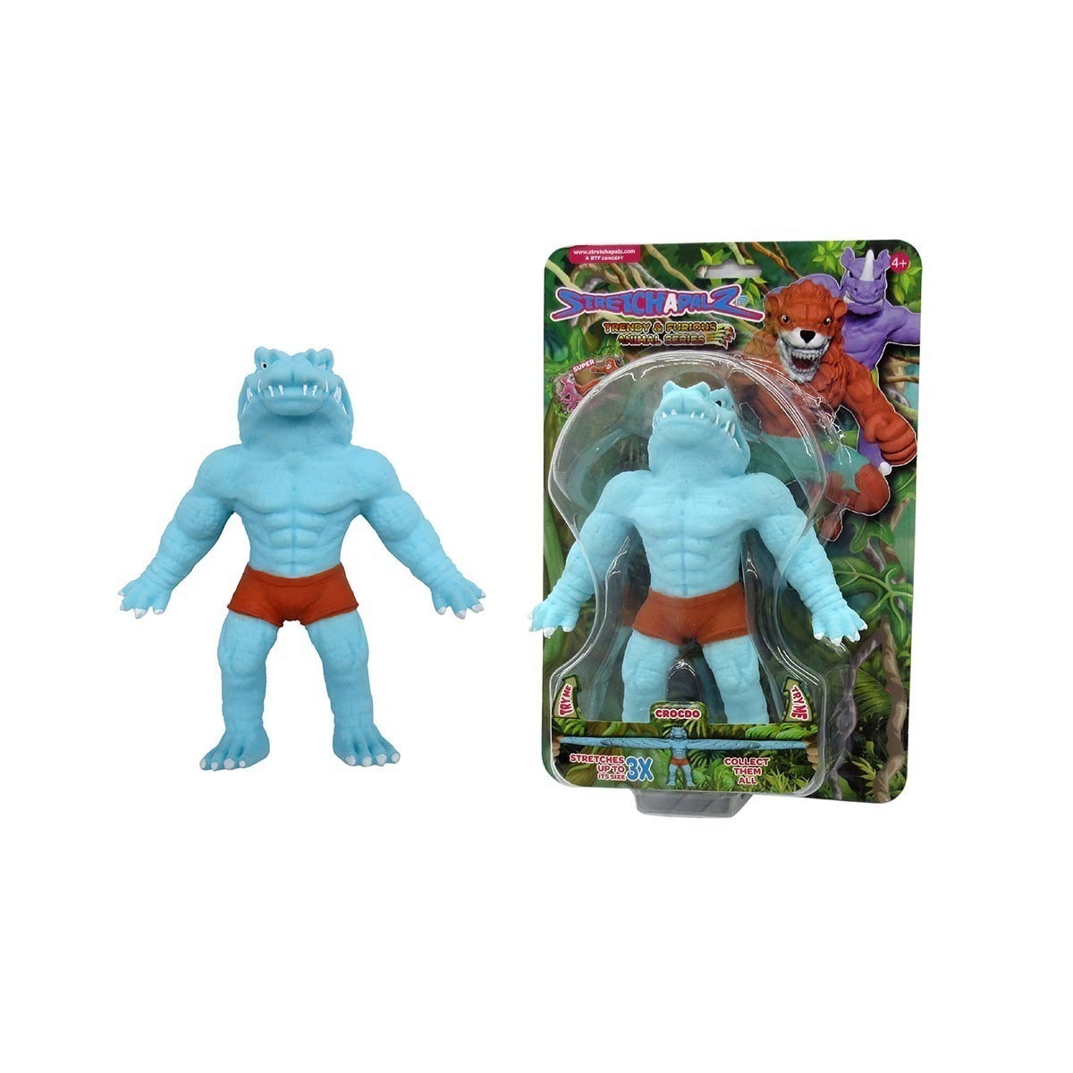 Boneco 14Cm Que Estica Crocdo- Stretchapalz Monster | Stretchapalz