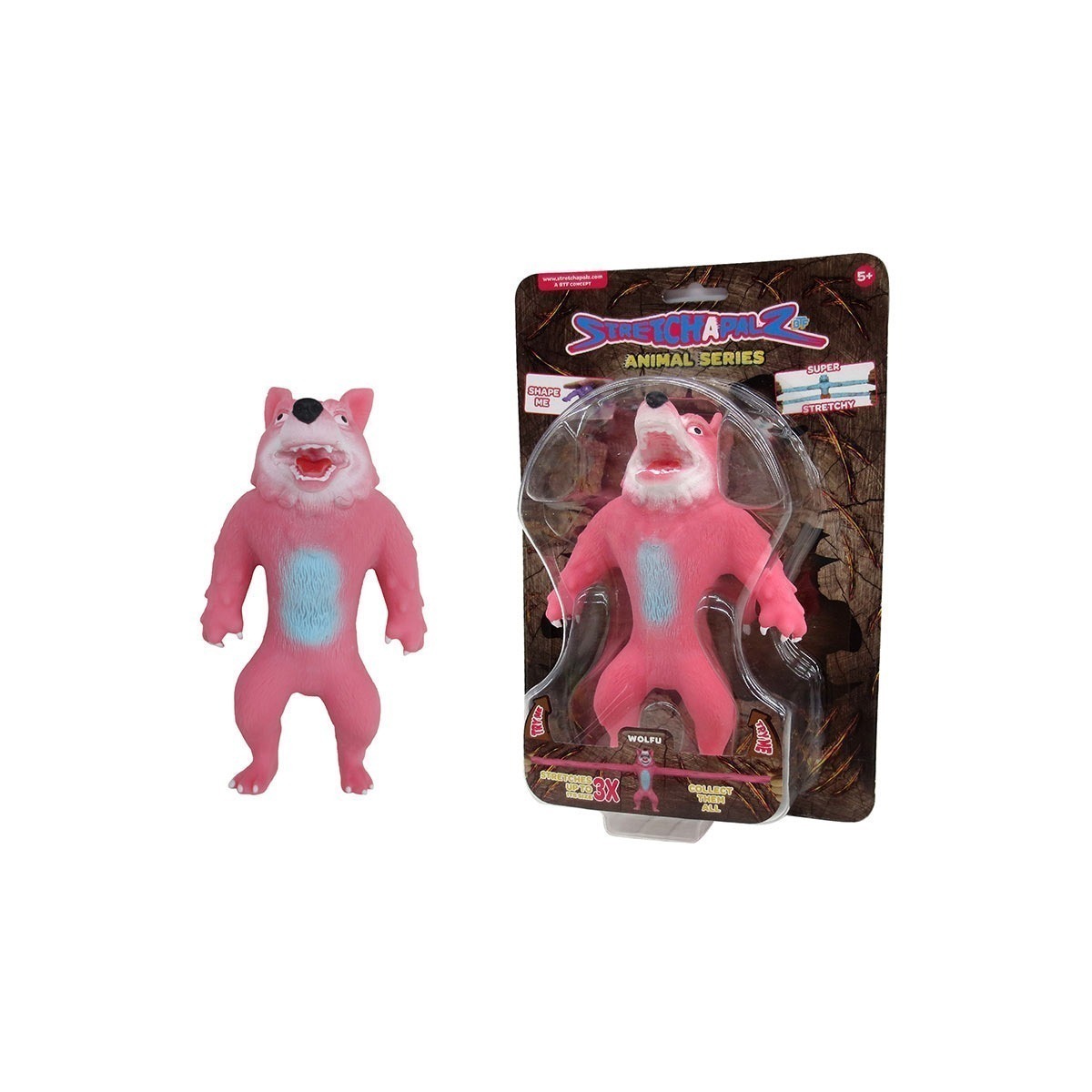 Boneco 14Cm Que Estica Wolfu - Stretchapalz Monster | Stretchapalz