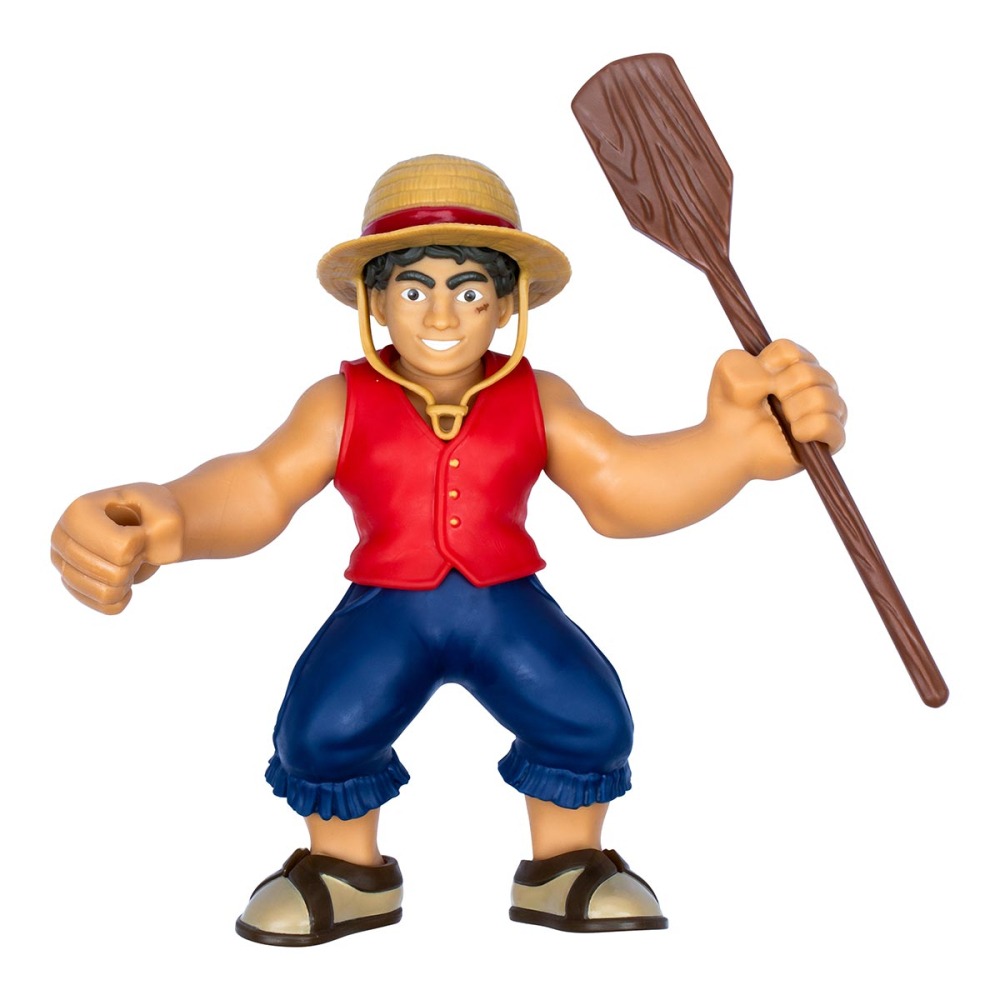 Boneco Elastico Luffy One Piece 18Cm E Acessorios Goo Jit Zu | Goo