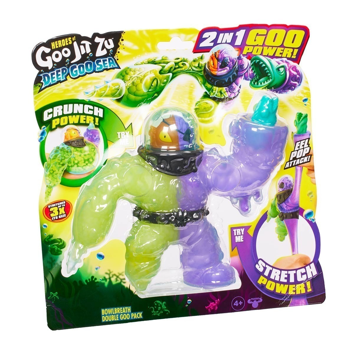 Boneco Elastico 2 Em 1 Do Bowlbreath - Goo Jit Zu Deep Goo Sea