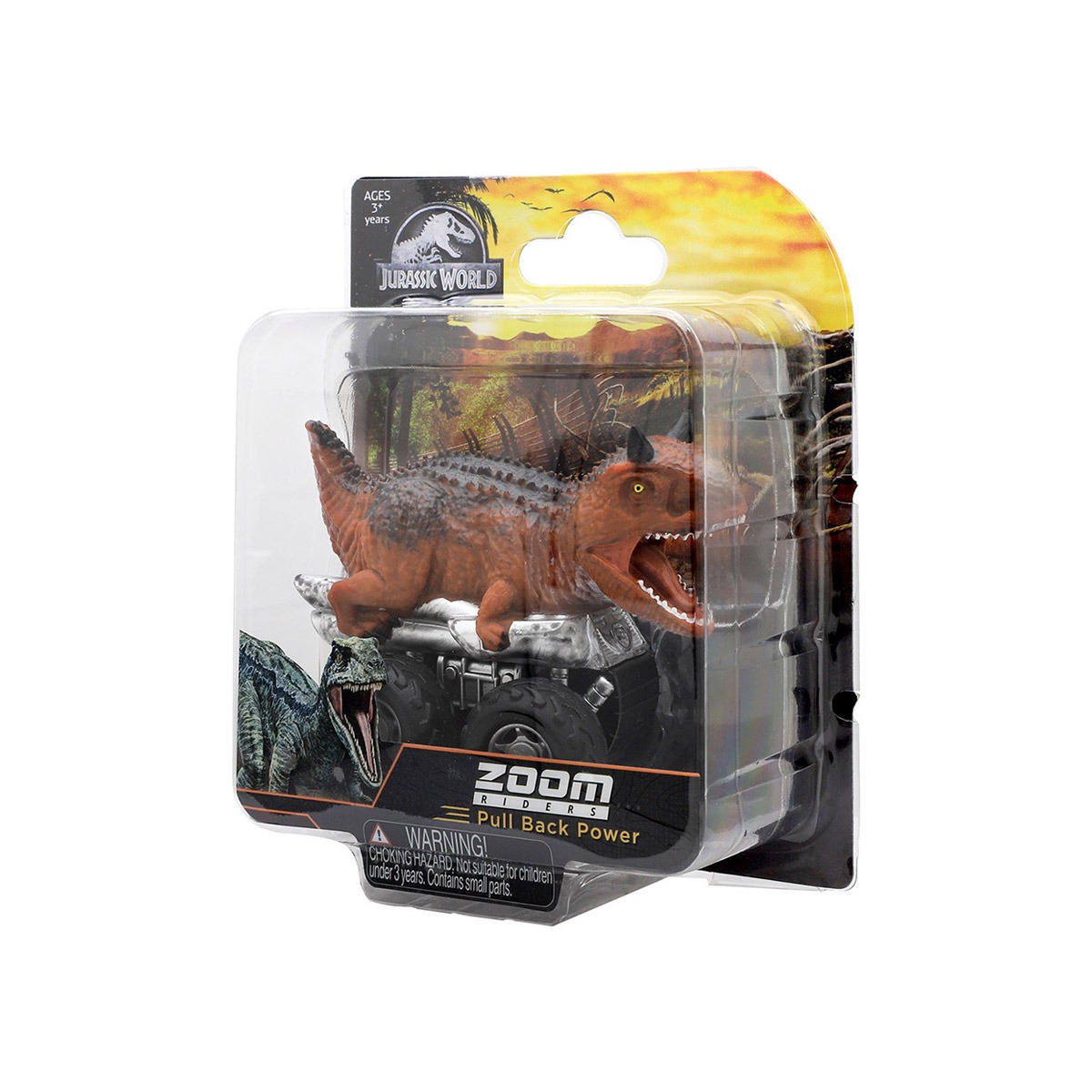 Jurassic World - Carrinho De Dinossauro 7Cm - Carnotaurus