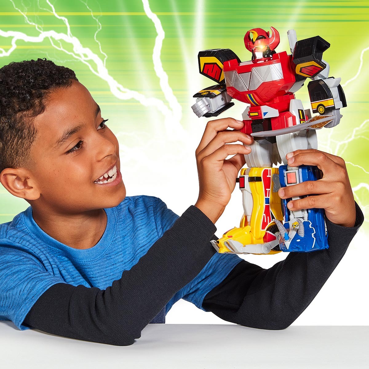 ジグソーパズル　Playmates 張宏賓（Zhang Hong Bin） Boneco Megazord com Luz e Som - Power Rangers Re-Ignition | Sunny