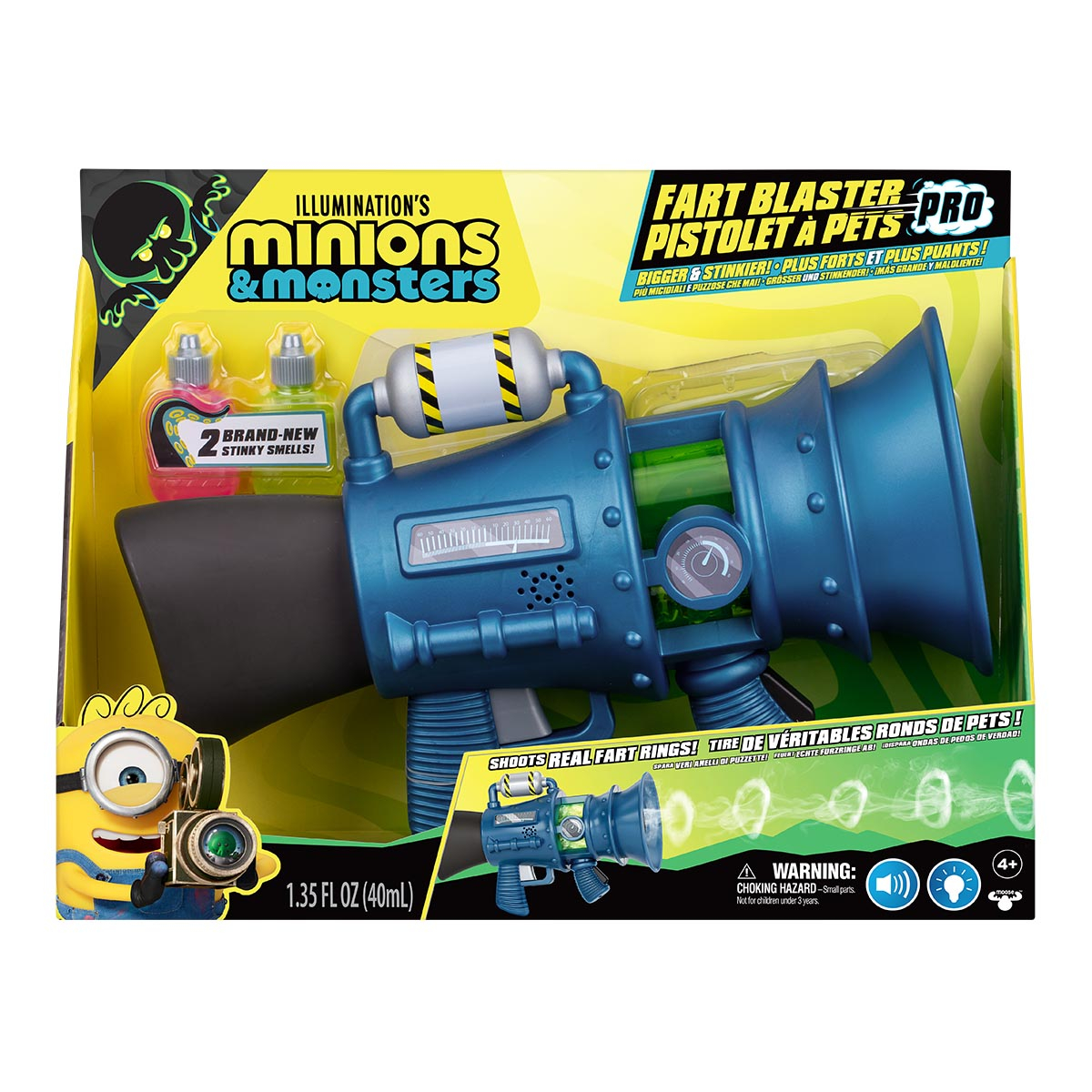 Lançador de Pum Supremo Com Luz e Som - Minions & Monstros