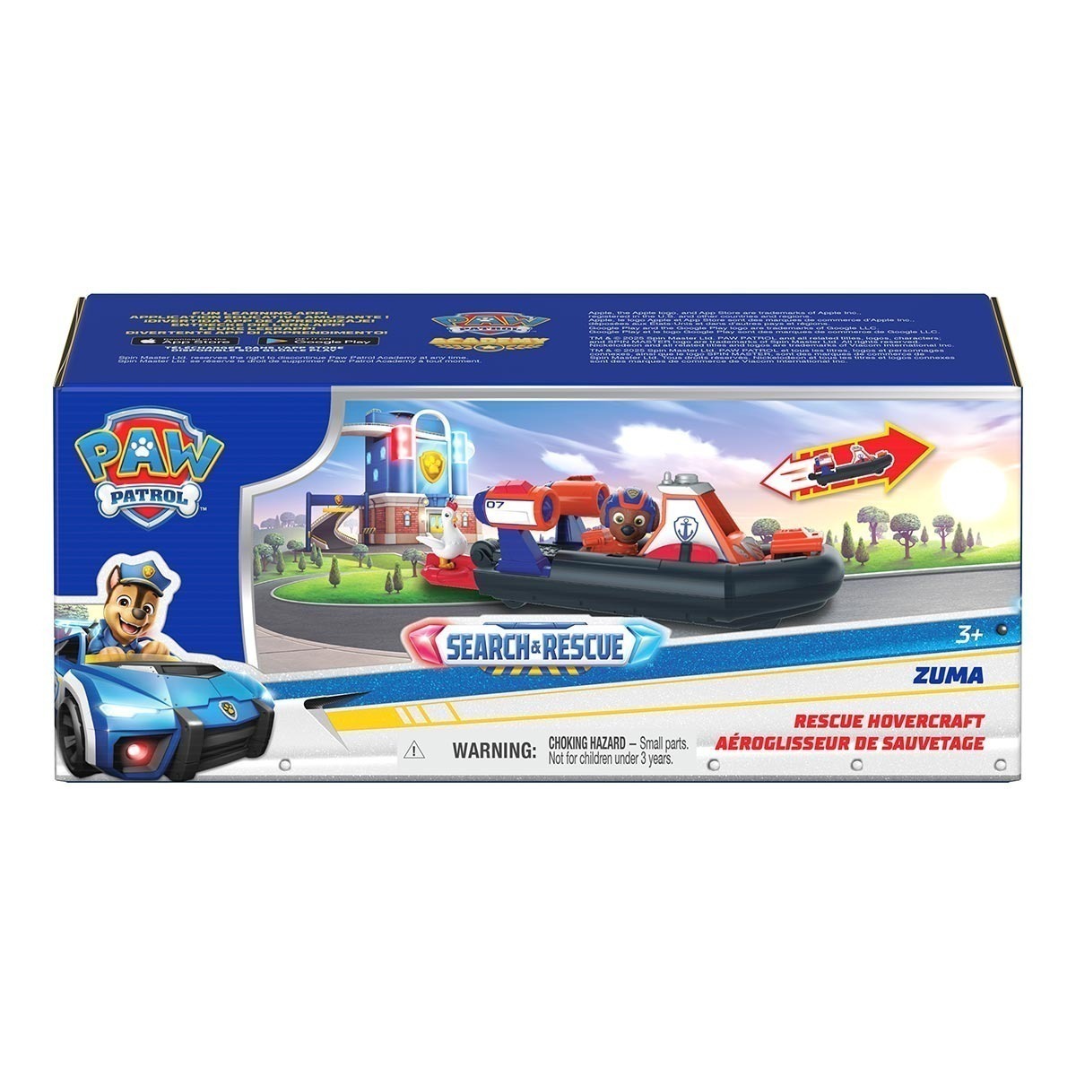 Aerodeslizador do Zuma com Boneco S&R - Patrulha Canina