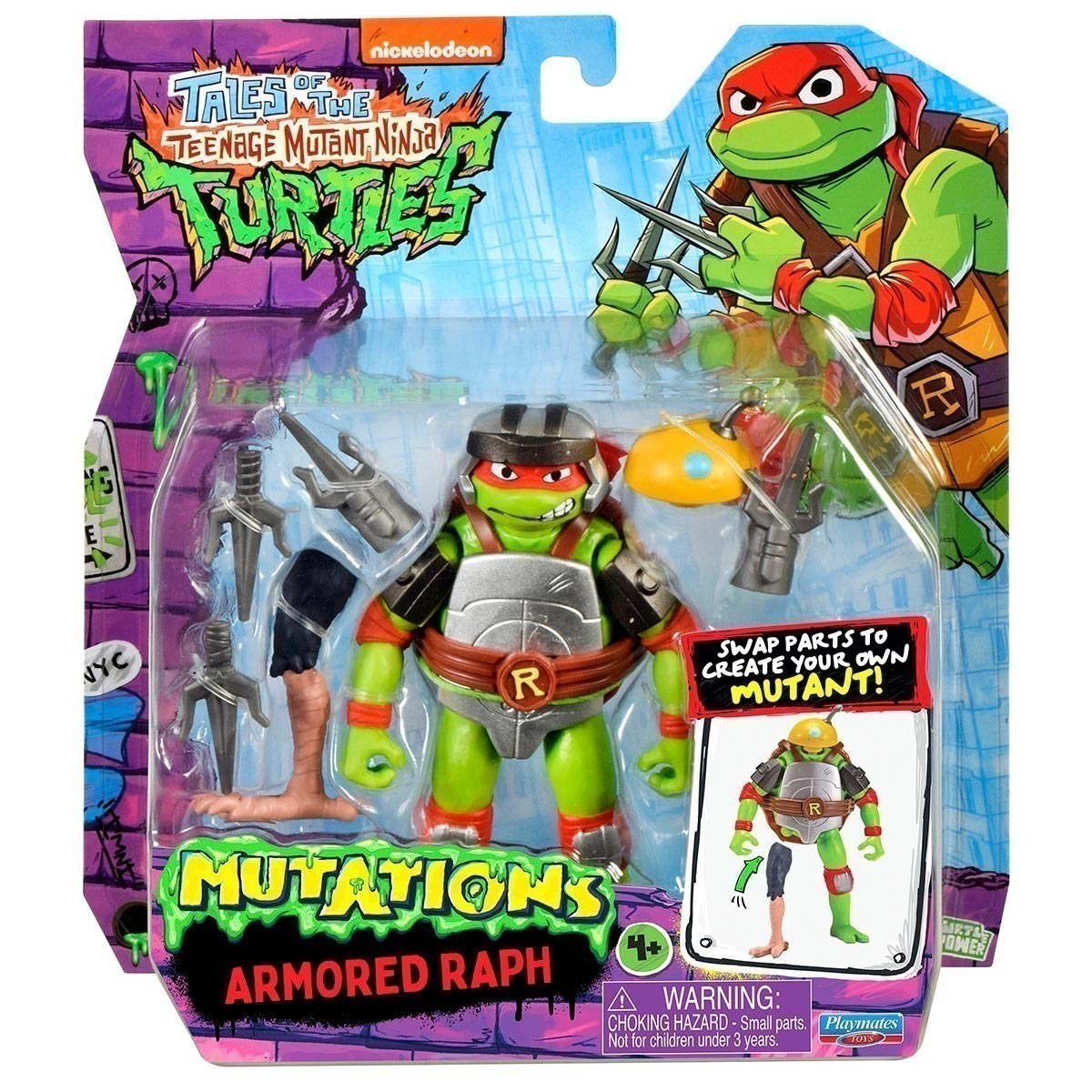 Boneco Raphael Com Acessórios -Tartarugas Ninja Mix 'N Match Boneco Raphael Com Acessórios -Tartarugas Ninja Mix 'N Match