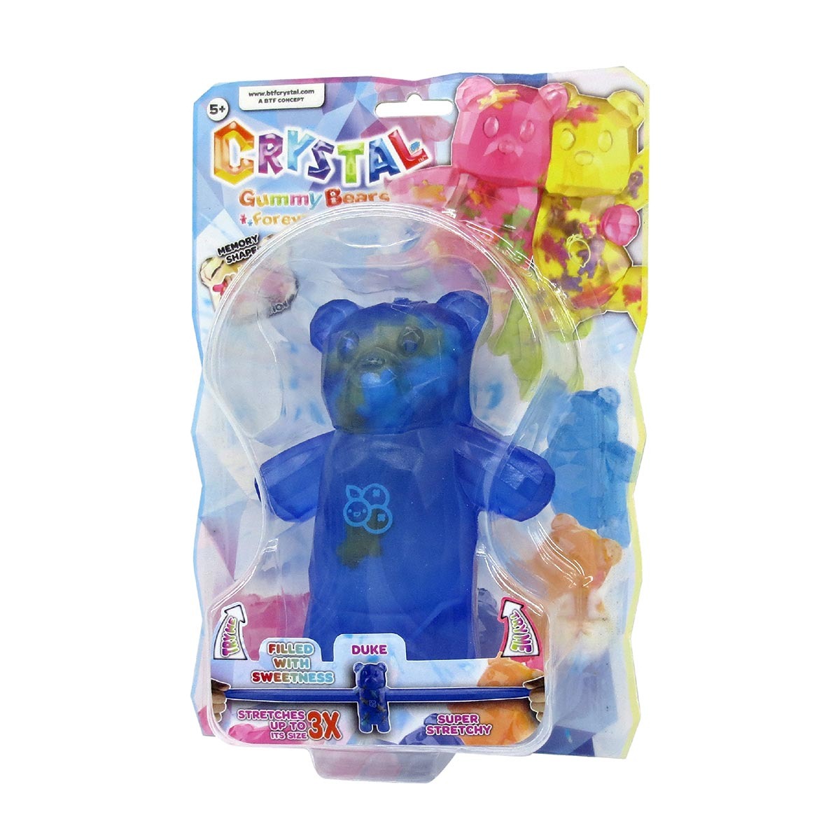 Stretchapalz Crystal - Boneco Urso Duke 12Cm Urso - Sunny