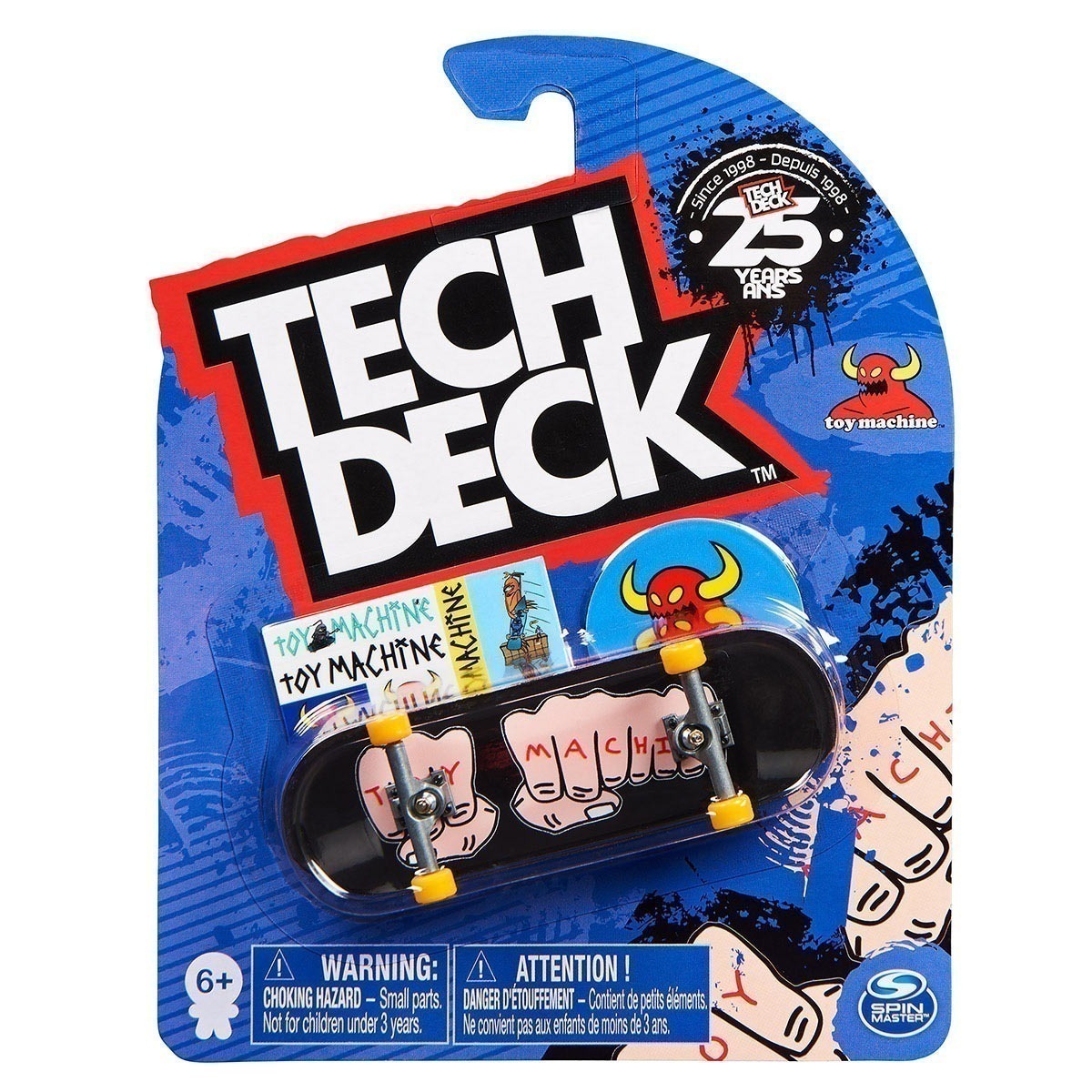Skate De Dedo 96Mm - Toy Machine Mãos - Tech Deck Skate De Dedo 96Mm - Toy Machine Mãos - Tech Deck