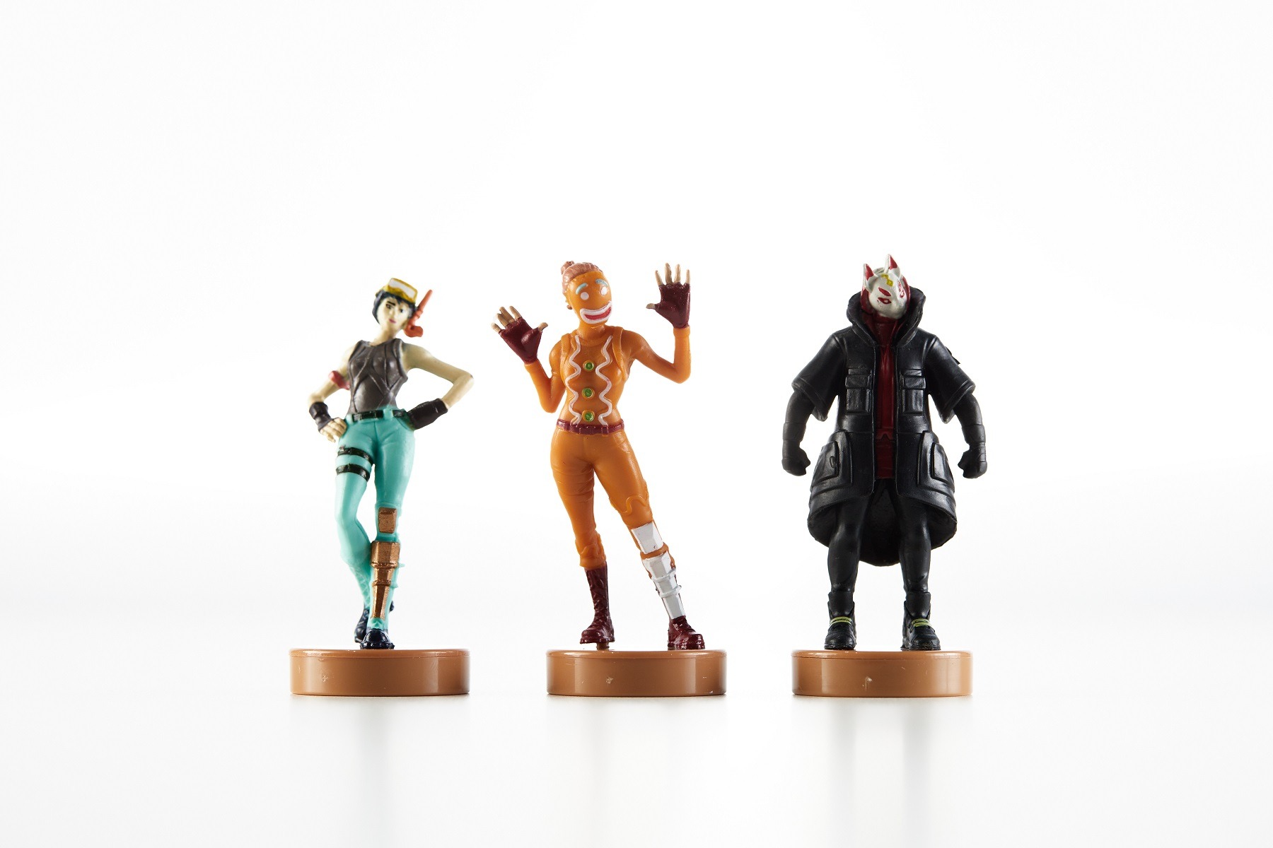 Fortnite - Carimbos Com 3 Figuras - Snorkel, Ginger G. E Kitsume S.