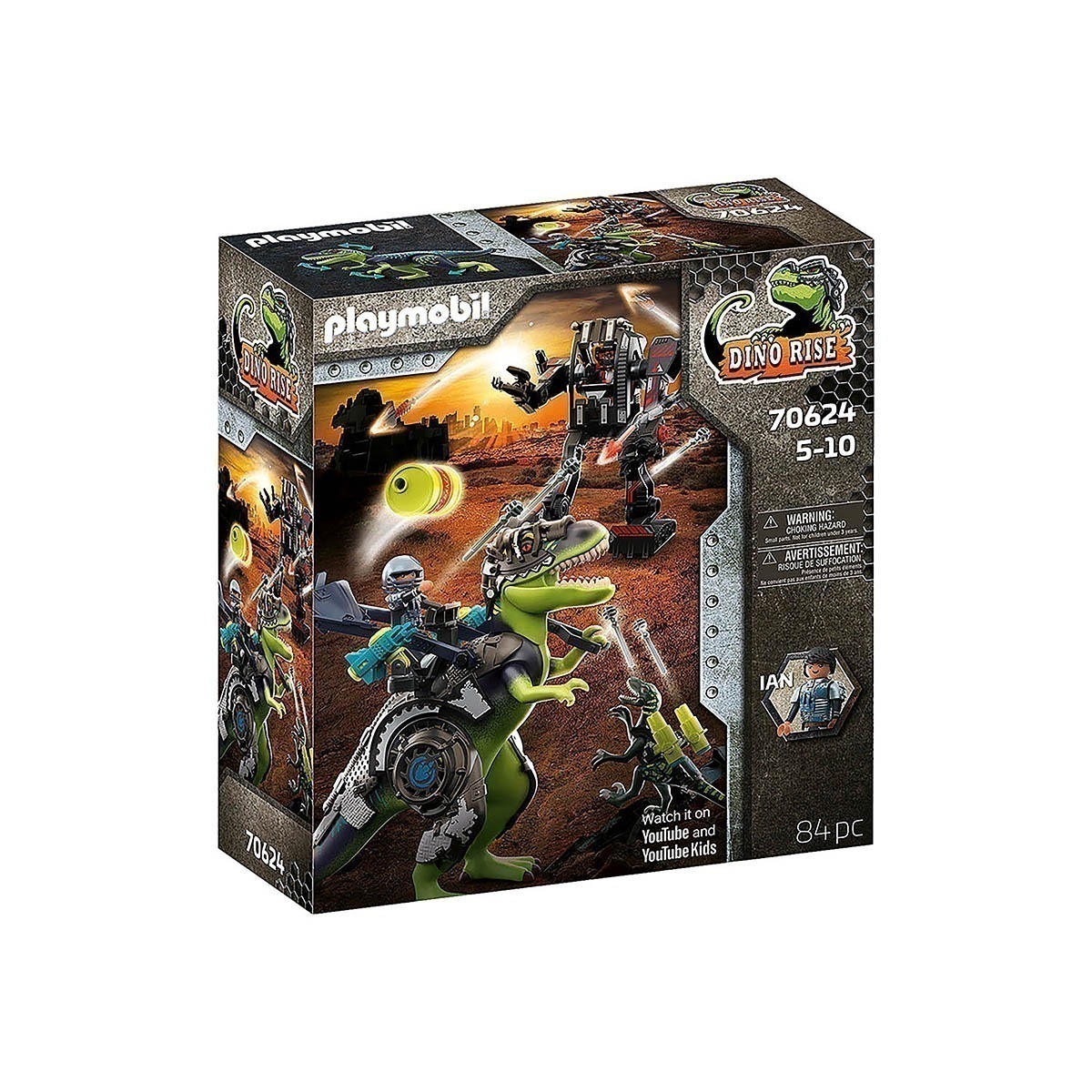 Playmobil - T-Rex Batalha De Gigantes - Dino Rise - 70624