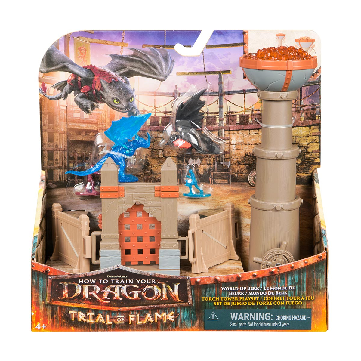 Playset Torre de Fogo + Bonecos - Como Treinar O Seu Dragão Playset Torre de Fogo + Bonecos - Como Treinar O Seu Dragão