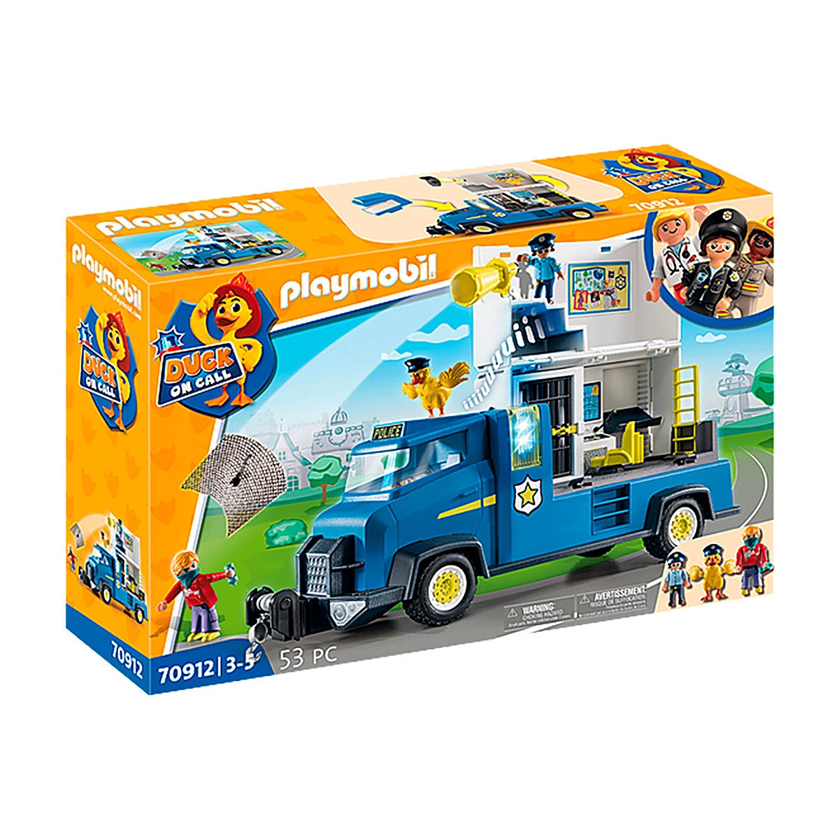 Playmobil - Caminhão Da Polícia - Duck On Call - 70912