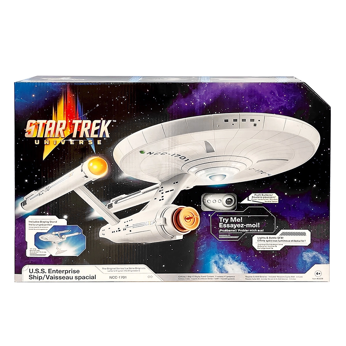 Star Trek Nave Espacial Com Luz E Som - Enterprise