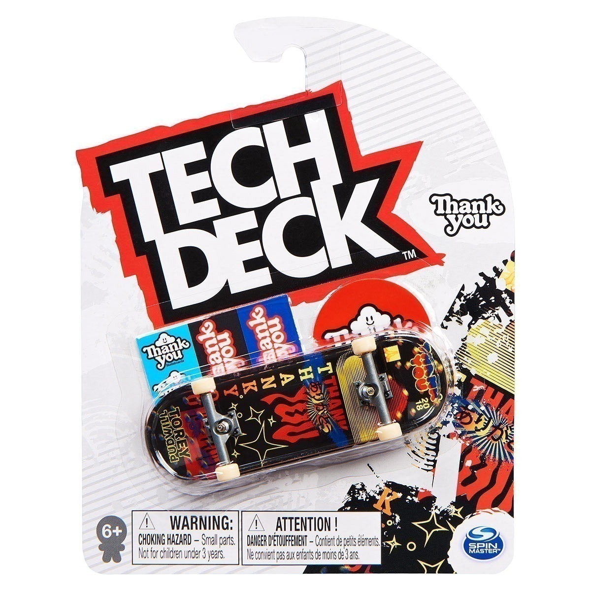 Skate De Dedo 96Mm - Thank You Preto - Tech Deck Skate De Dedo 96Mm - Thank You Preto - Tech Deck
