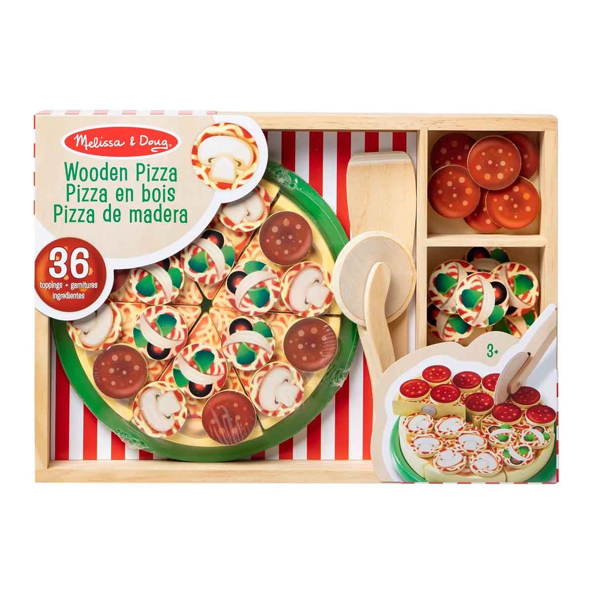 Comidinha de Brinquedo Madeira Festa da Pizza Melissa & Doug