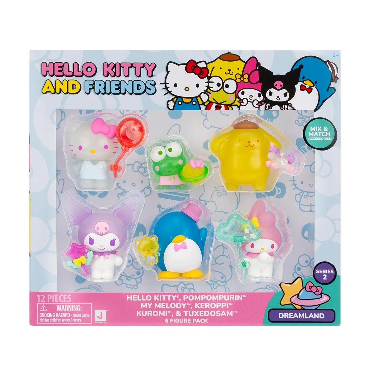 6 Bonecos Colecao Hello Kitty Tropical Party - Hello Kitty