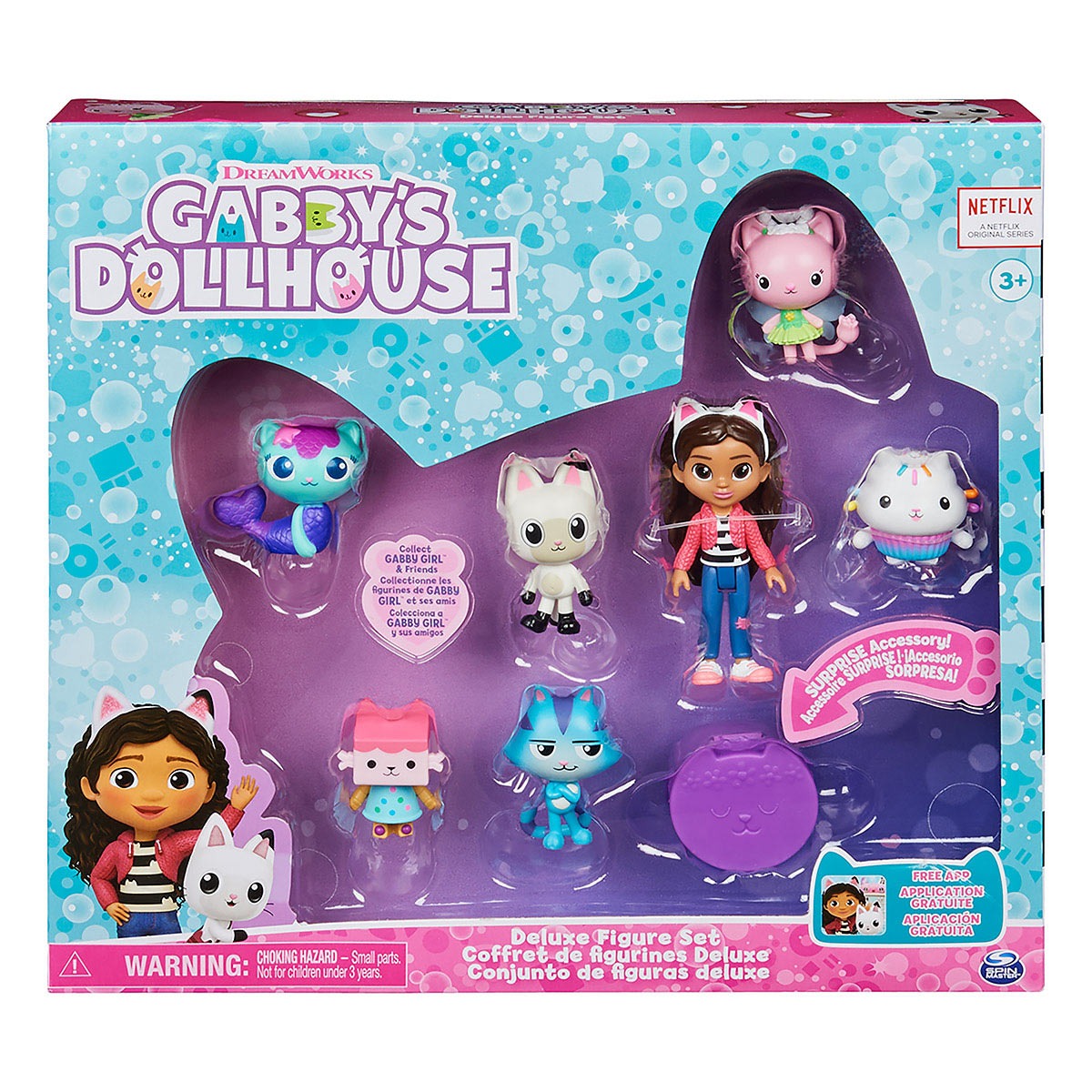 Gabby'S Dollhouse - Conjunto Deluxe Com 7 Bonecos