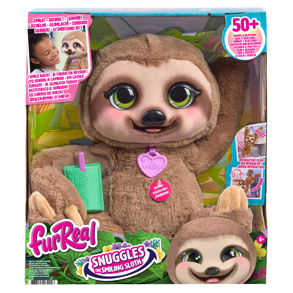 Pelúcia Interativa Preguiça Snuggles - Fur Real