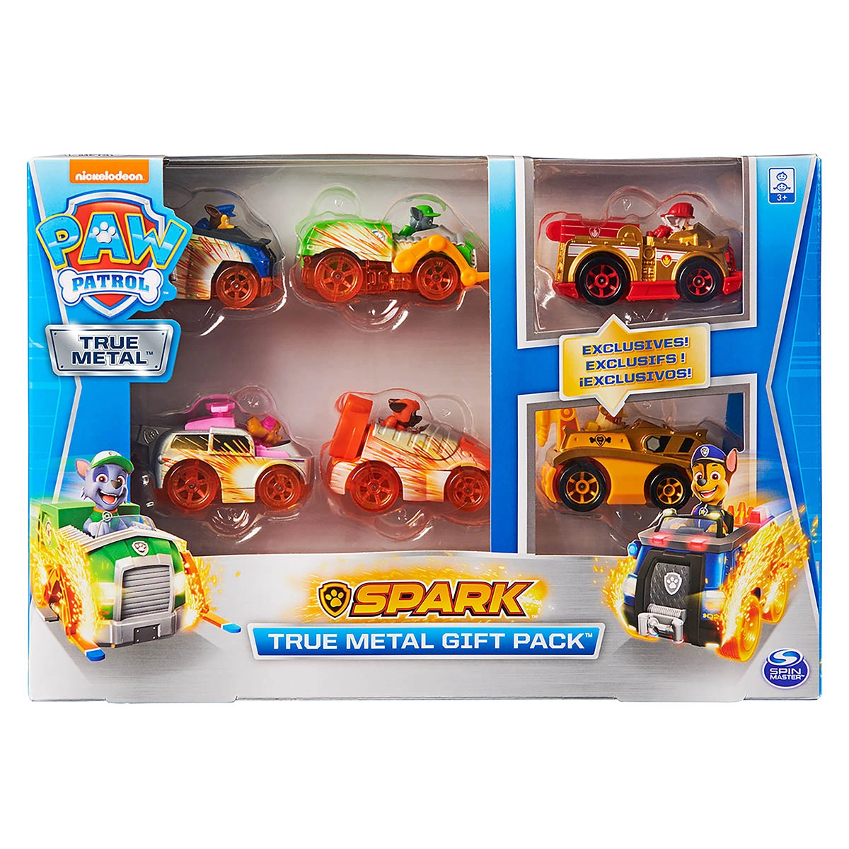 Patrulha Canina - Die Cast Gift Pack Com 6 Carrinhos