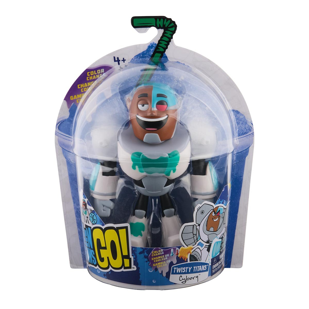 Boneco Articulada Ciborgue Color Change 14Cm - Jovens Titãs