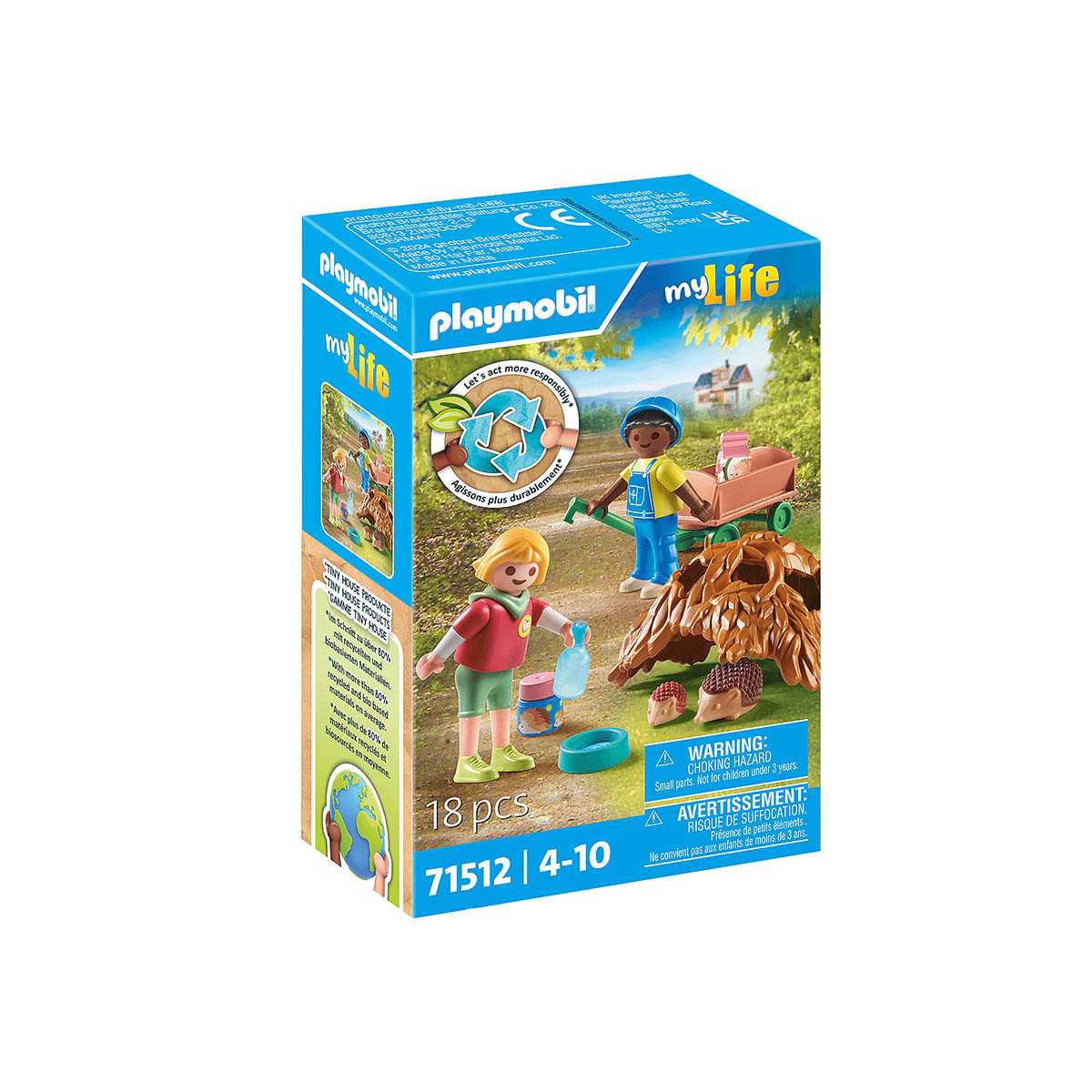 Crianças com Família de Porcos Espinhos - Playmobil My Life 71512