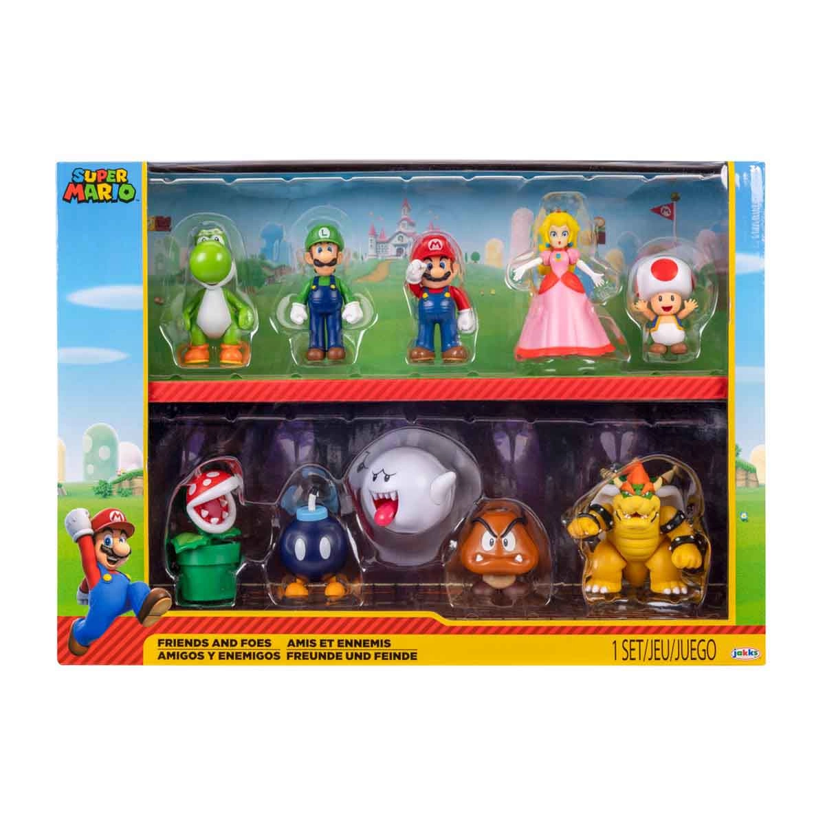 10 Bonecos Colecao Amigos E Inimigos Do Mario - Super Mario