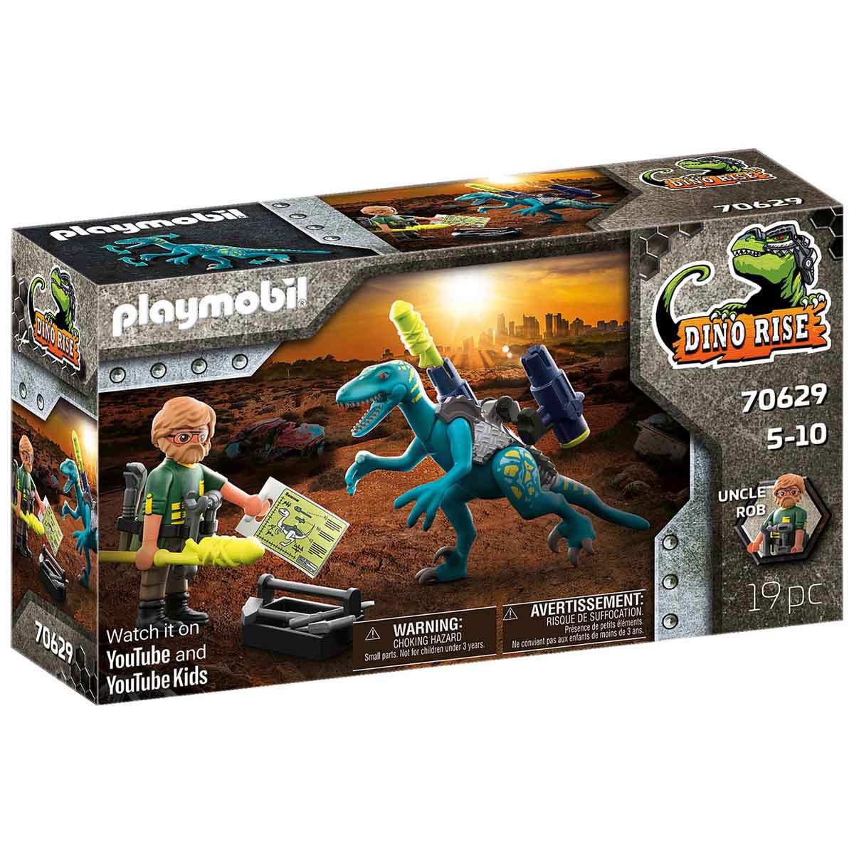 Playmobil - Deinonychus Pronto Para Batalha - Dino Rise - 70629