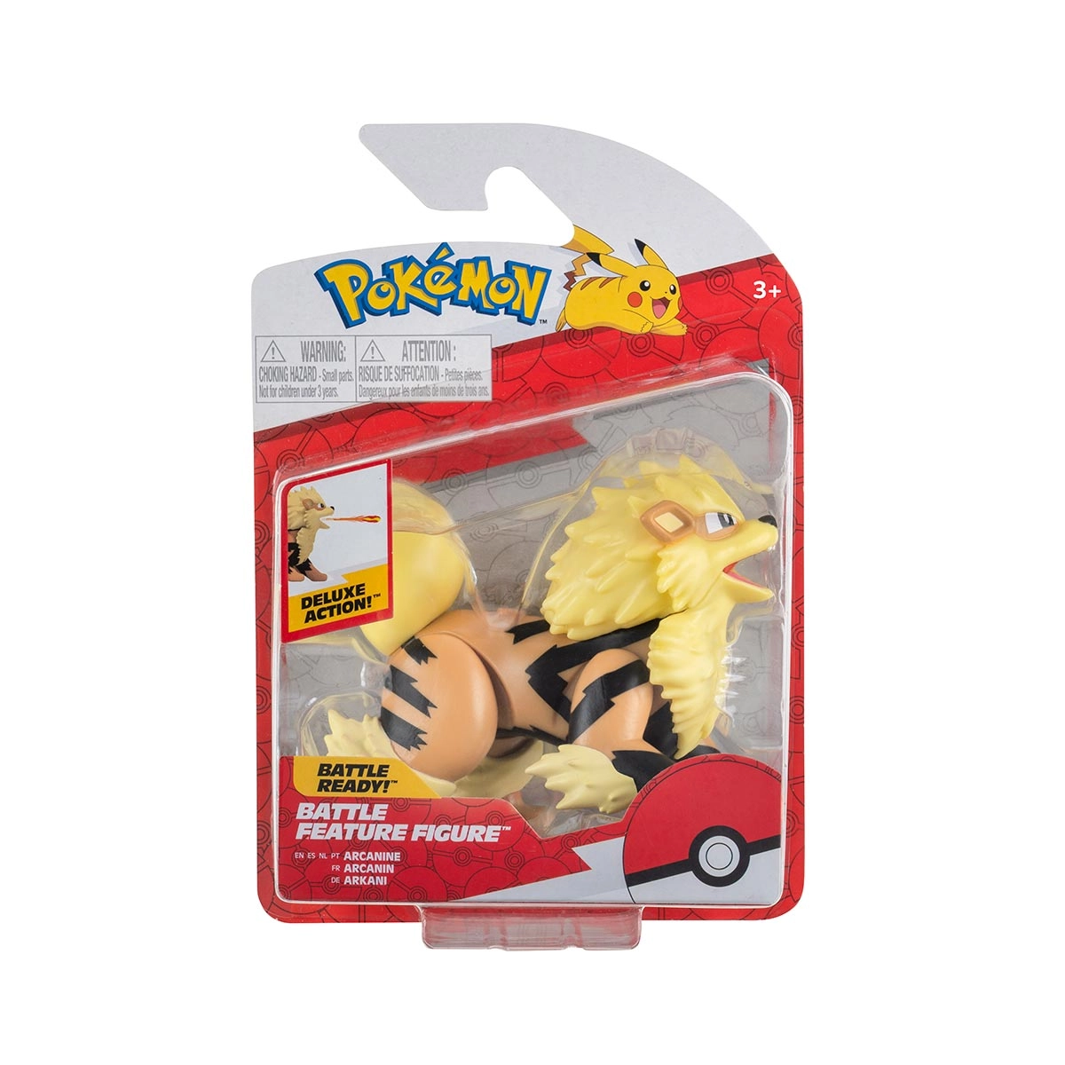 Boneco de Batalha Arcanine de 9cm - Pokemon