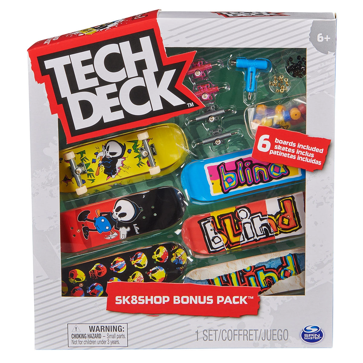 Kit 3 Skate De Dedo E Acessórios Blind - Tech Deck