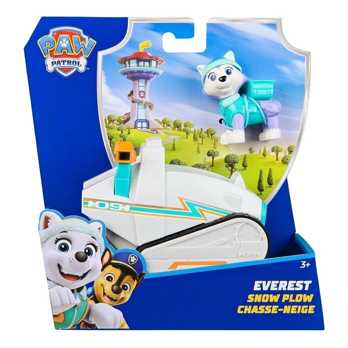 Patrulha Canina - Boneco De 6Cm E Veículo - Everest  (Novo)