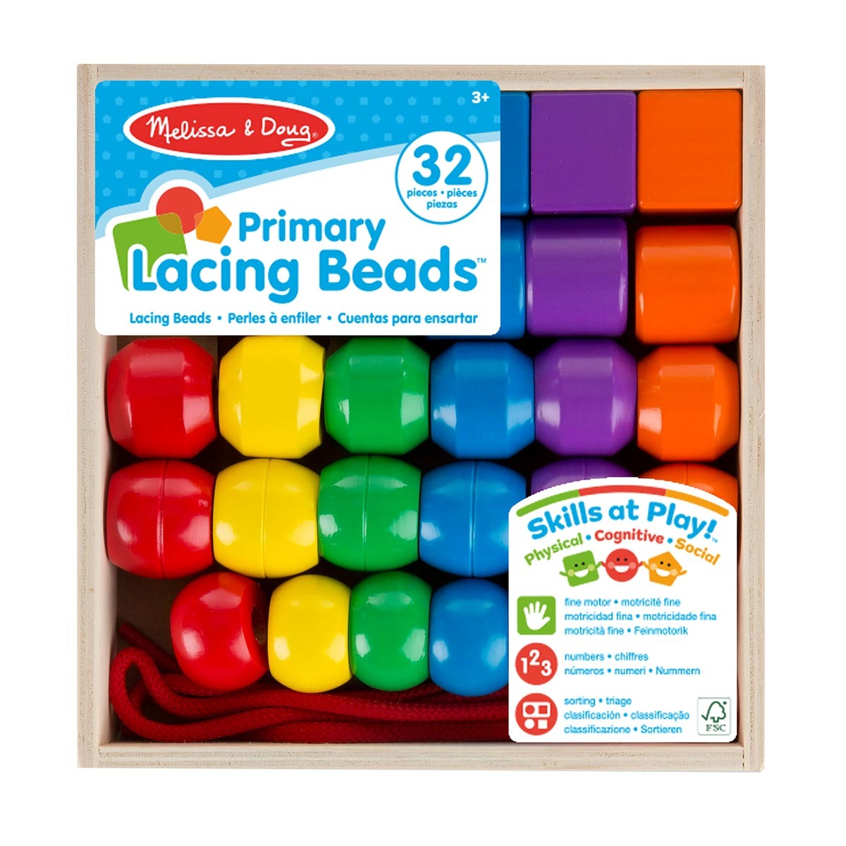 Brinquedo Educativo Formas Primarias Madeira Melissa & Doug