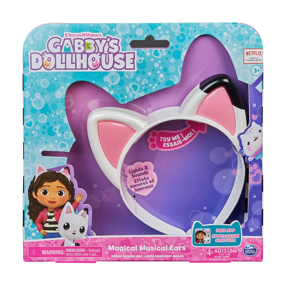 Gabby'S Dollhouse - Tiara Orelhas Musicais Mágicas