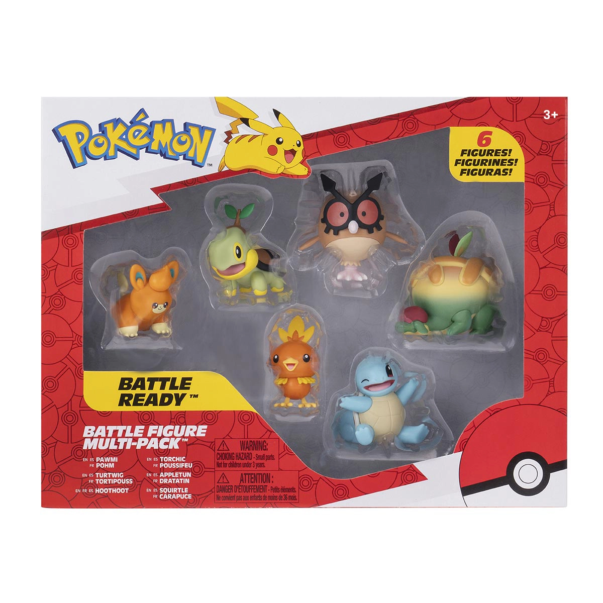 6 Bonecos Pawni, Torchic, Turtwig, Appletun e mais - Pokemon