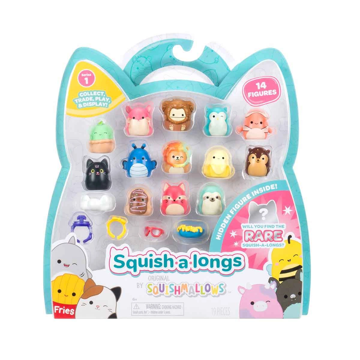 14 Bonecos Squish A Longs De 2Cm - Squishmallows