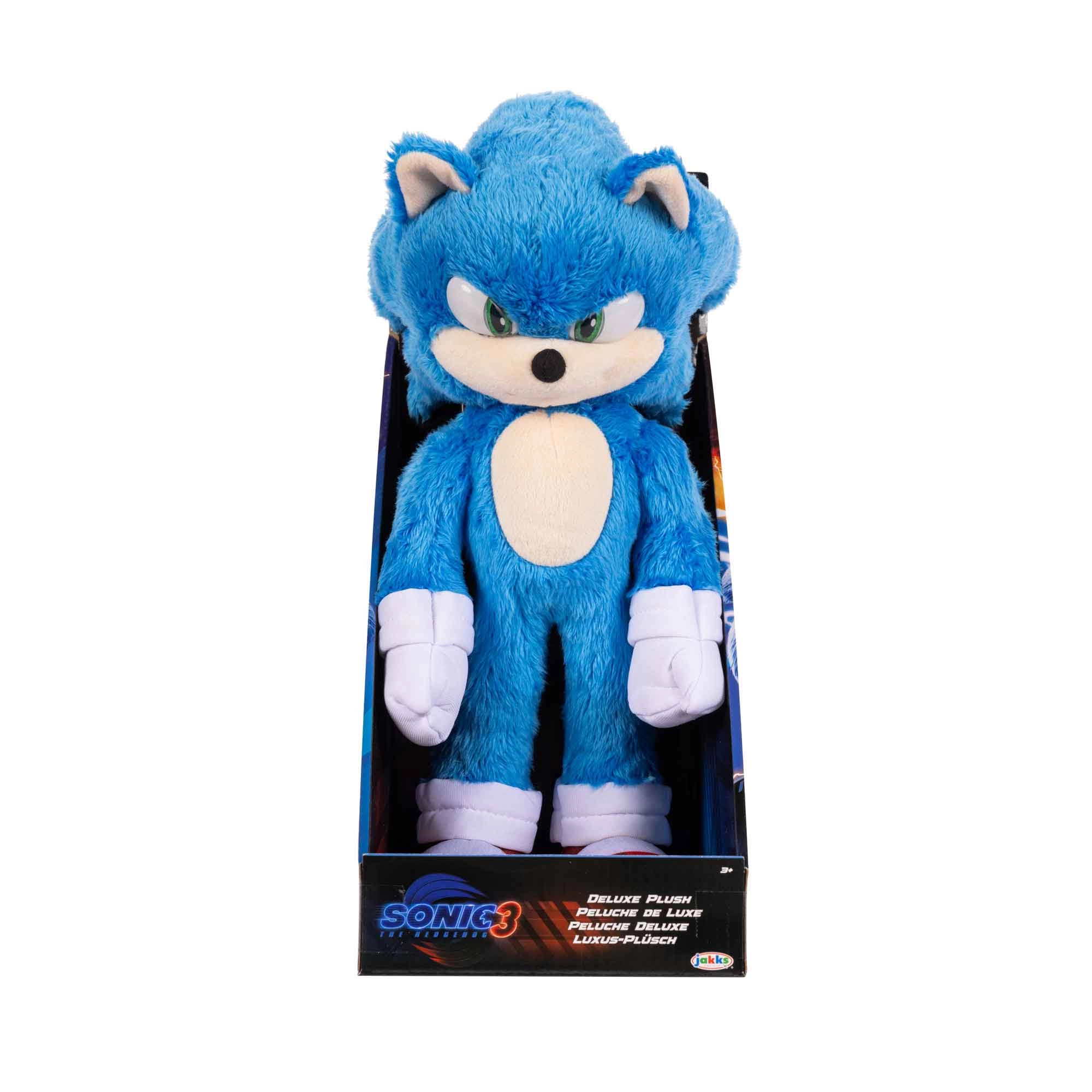 Pelúcia Deluxe Do Sonic De 33Cm - Sonic 3: O Filme