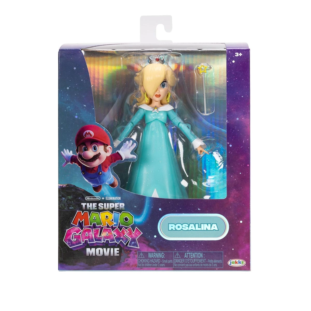 Boneca Articulada Rosalina 12cm Varinha - Super Mario Filme