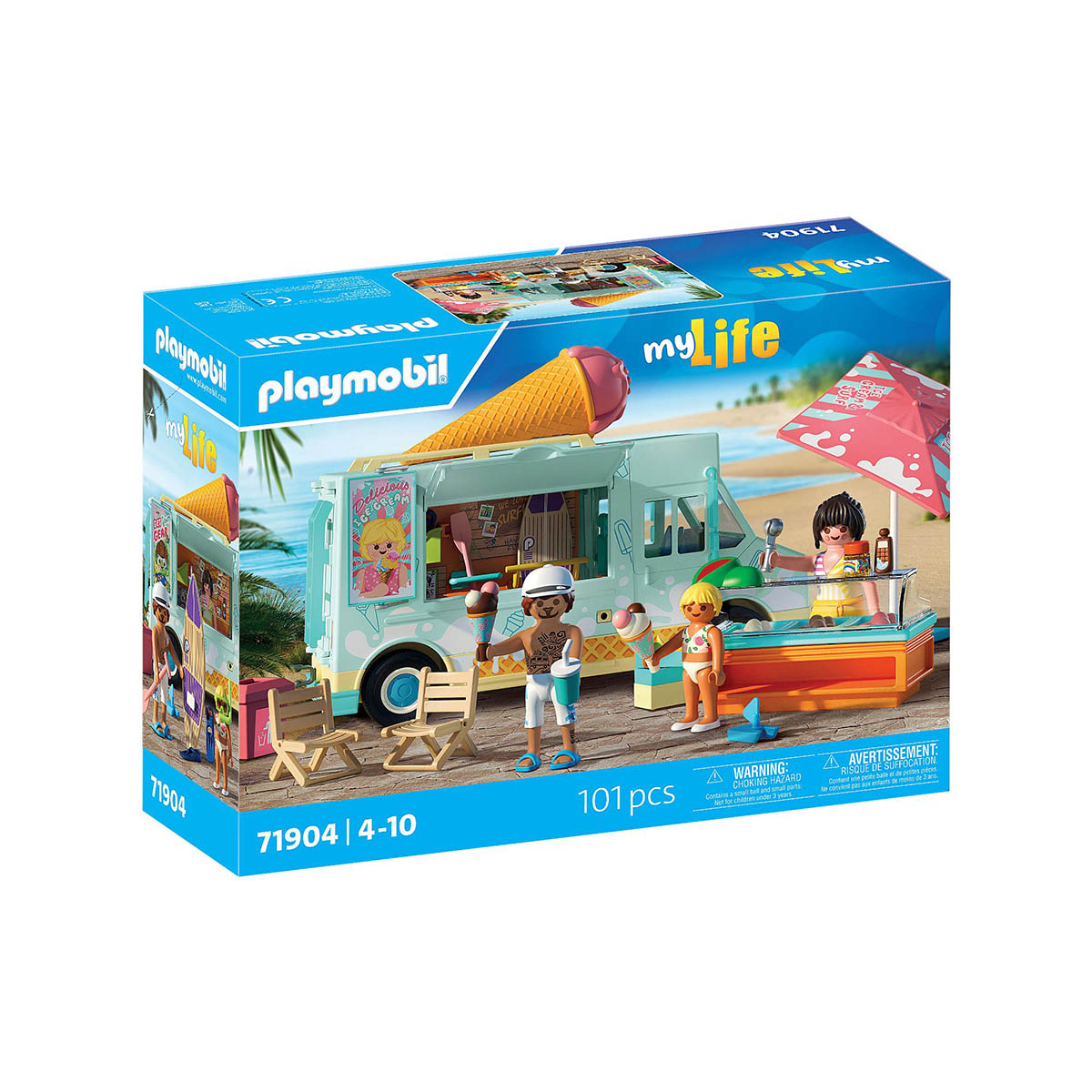 Caminhão de Sorvete com Loja de Surfe - Playmobill My Life 71904 Caminhão de Sorvete com Loja de Surfe - Playmobill My Life 71904