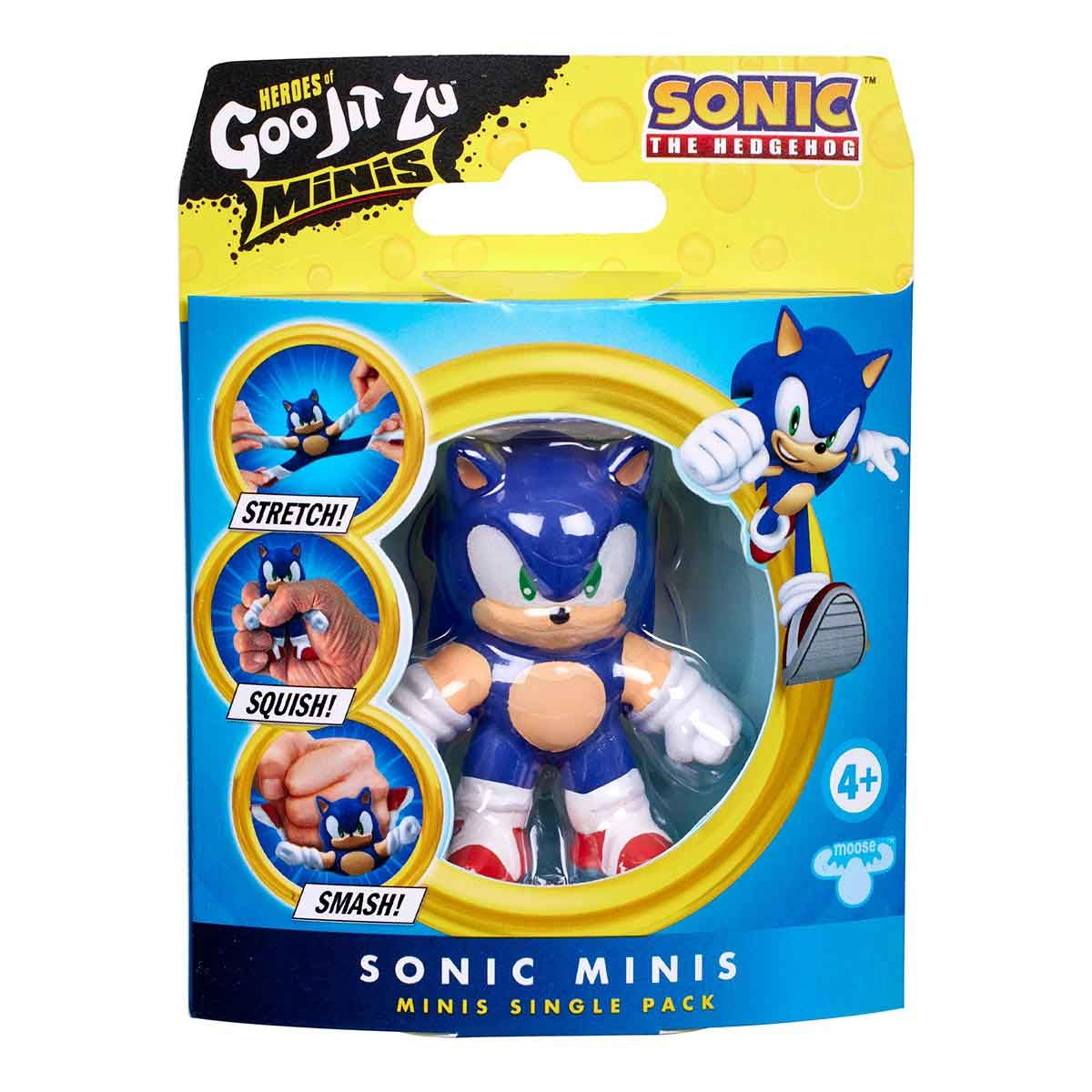 Mini Boneco Elástico Do Sonic (Novo) - Goo Jit Zu Sonic