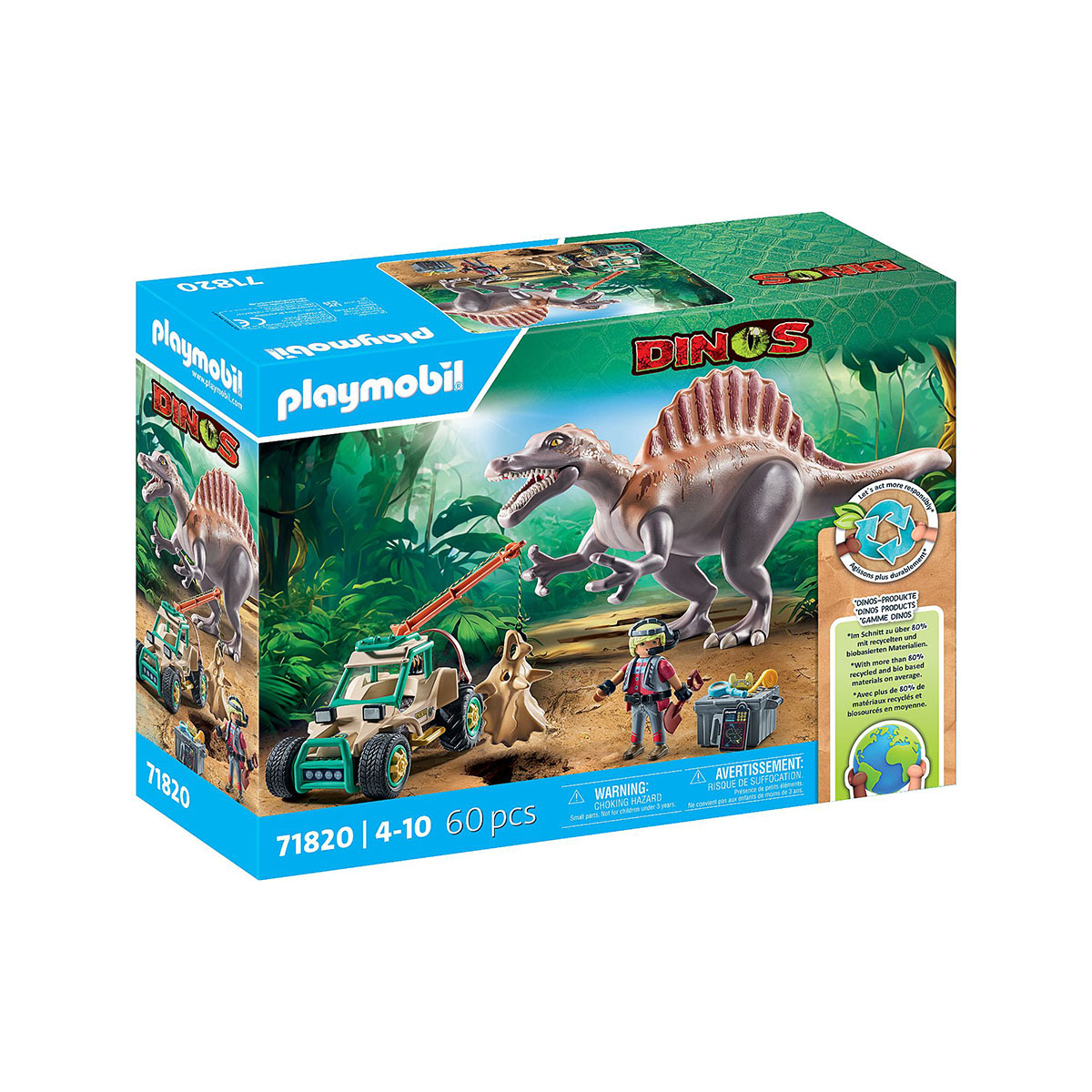 Ataque de Spinossauro - Playmobil Dinos 71820