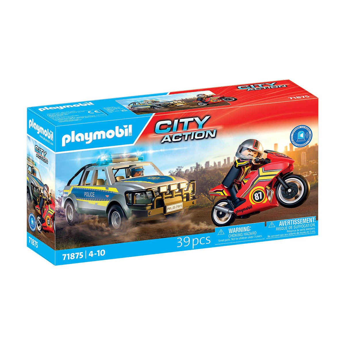 Perseguição Policial - Playmobil City Action 71875 Perseguição Policial - Playmobil City Action 71875