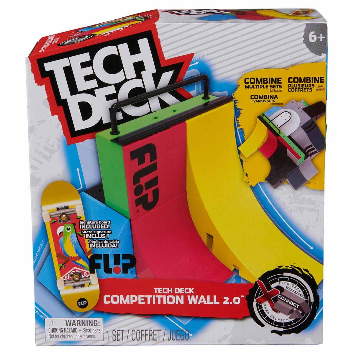 Pista Competition Wall 2.0 + Skate De Dedo Flip - Tech Deck